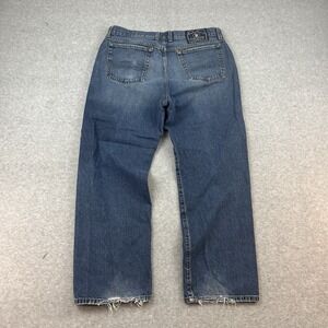 LUCKY BRAND DUNGAREES Jeans Men's 36x30 y2k 2000s Wash Relaxed Grunge Distressed